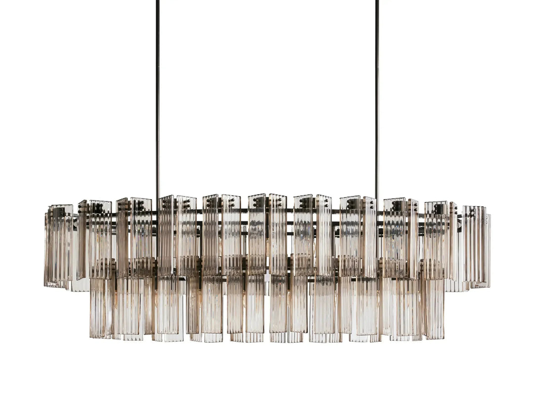 Delsie Oval Glass Chandelier 51"63"72"