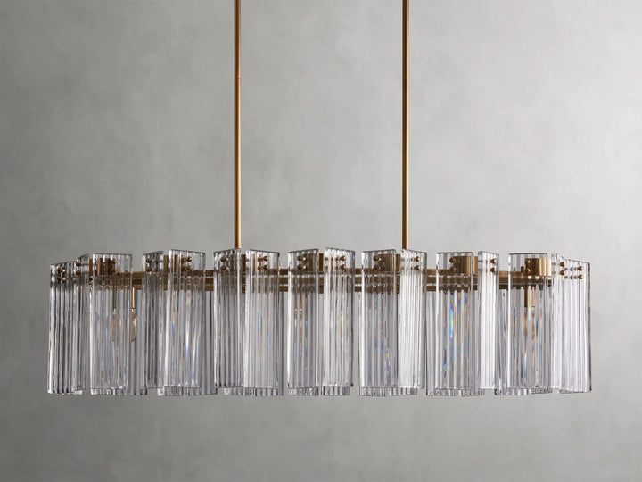 Delsie Oval Glass Chandelier 51"63"72"