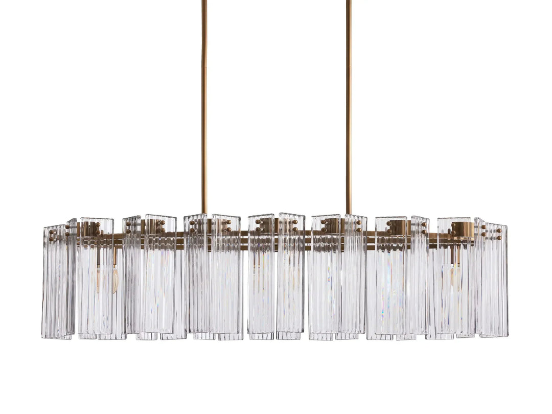 Delsie Oval Glass Chandelier 51"63"72"