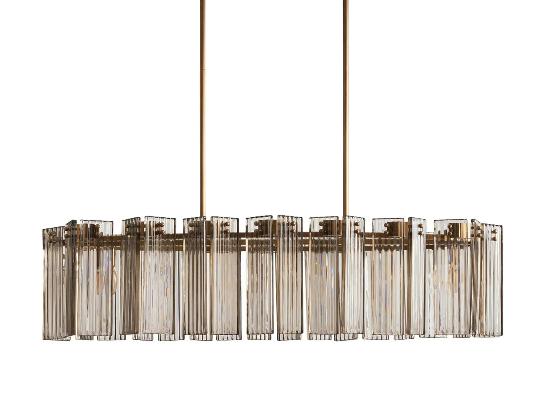 Delsie Oval Glass Chandelier 51"63"72"