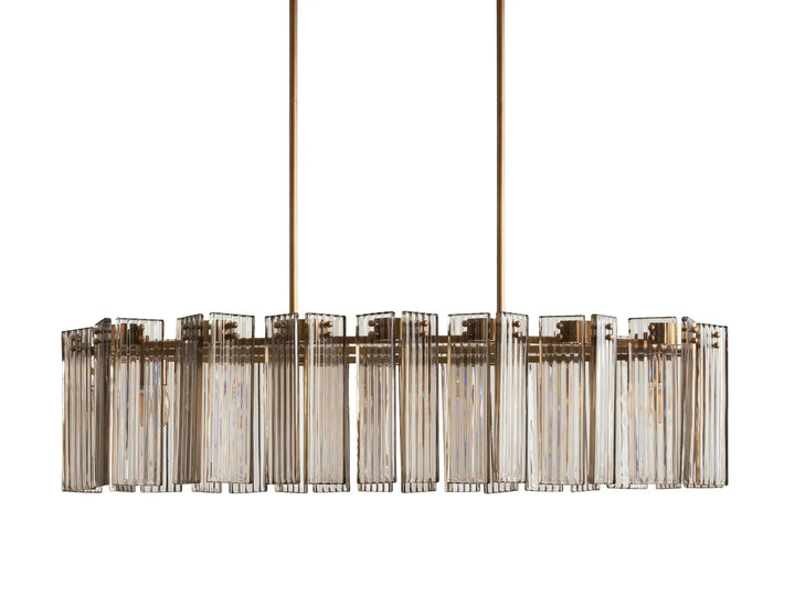 Delsie Oval Glass Chandelier 51"63"72"