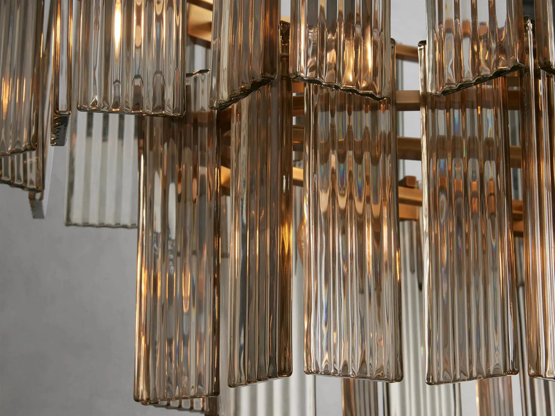 Delsie Oval Glass Chandelier 51"63"72"