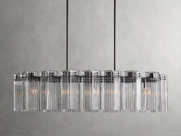 Delsie Oval Glass Chandelier 51"63"72"