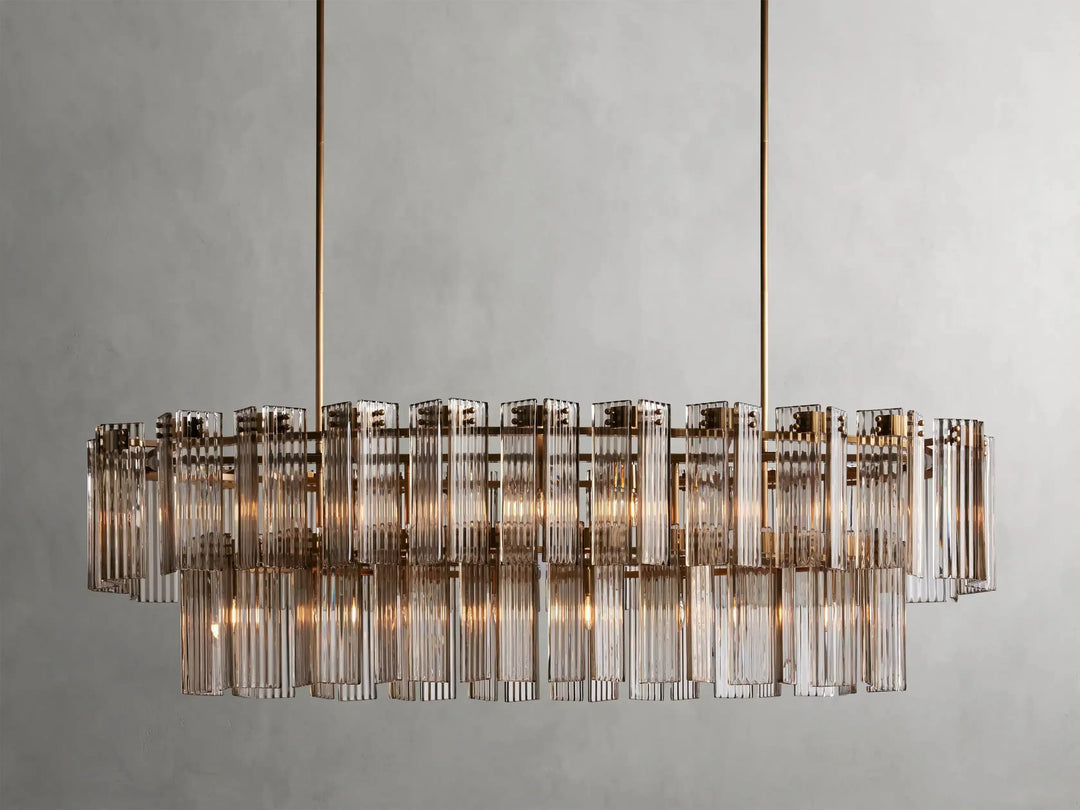 Delsie Oval Glass Chandelier 51"63"72"