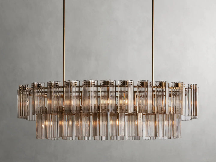 Delsie Oval Glass Chandelier 51"63"72"