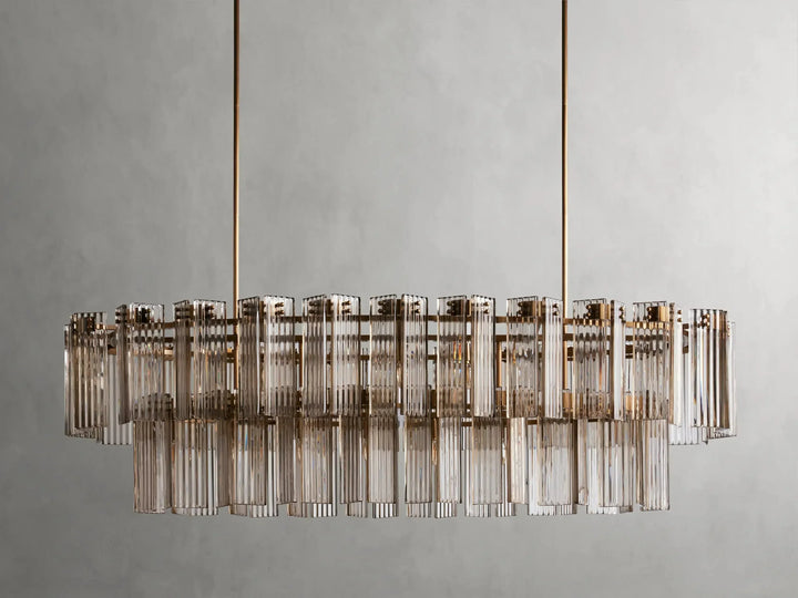 Delsie Oval Glass Chandelier 51"63"72"