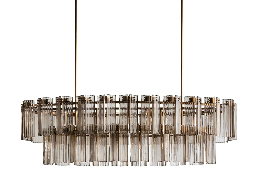 Delsie Oval Glass Chandelier 51"63"72"