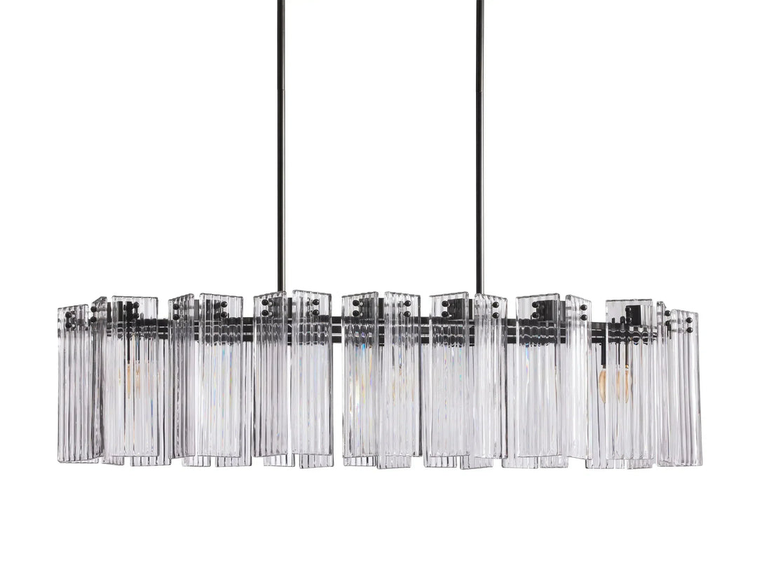 Delsie Oval Glass Chandelier 51"63"72"