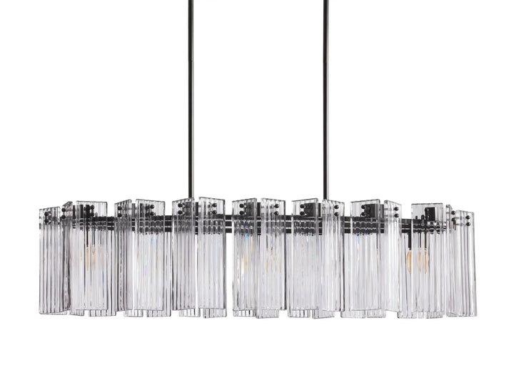 Delsie Oval Glass Chandelier 51"63"72"