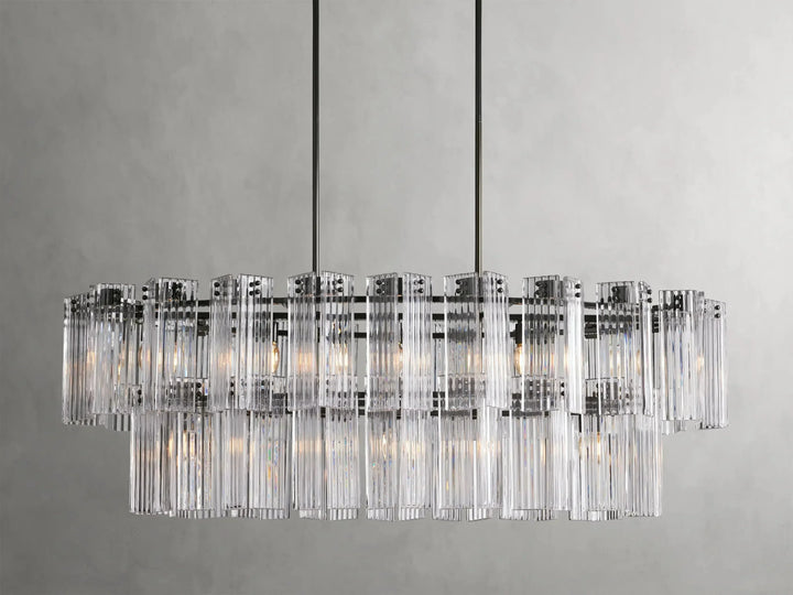 Delsie Oval Glass Chandelier 51"63"72"