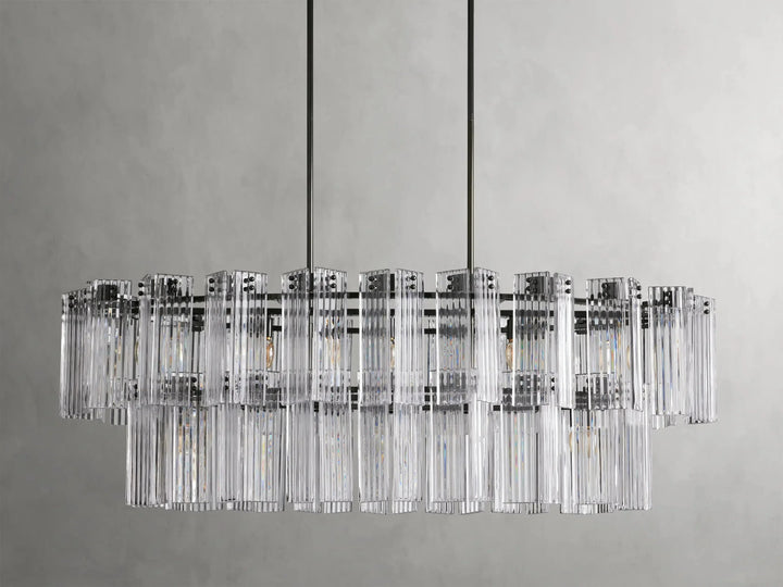 Delsie Oval Glass Chandelier 51"63"72"