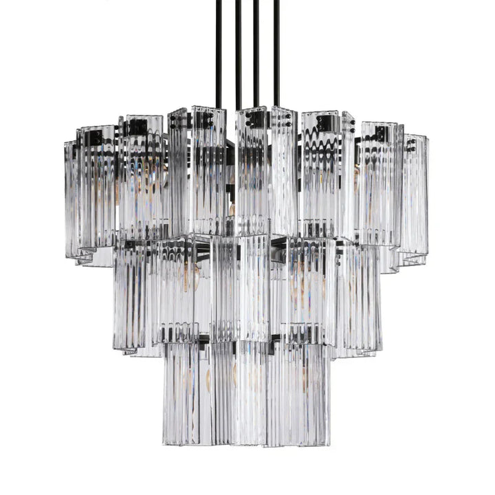 Delsie Round Glass Chandelier