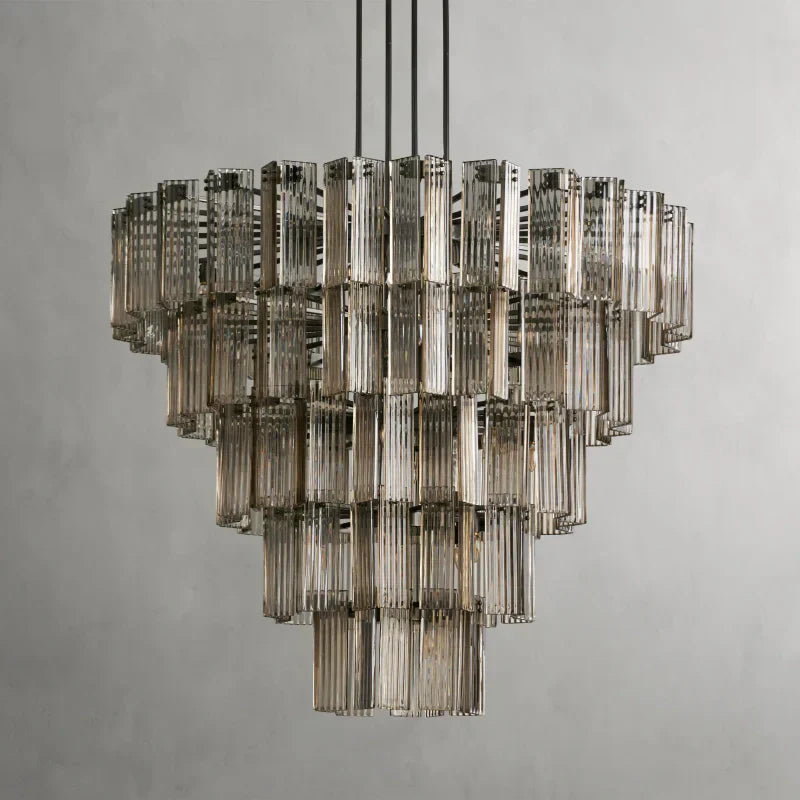Delsie Round Glass Chandelier