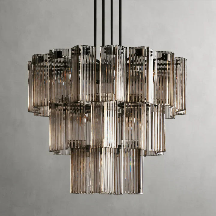 Delsie Round Glass Chandelier