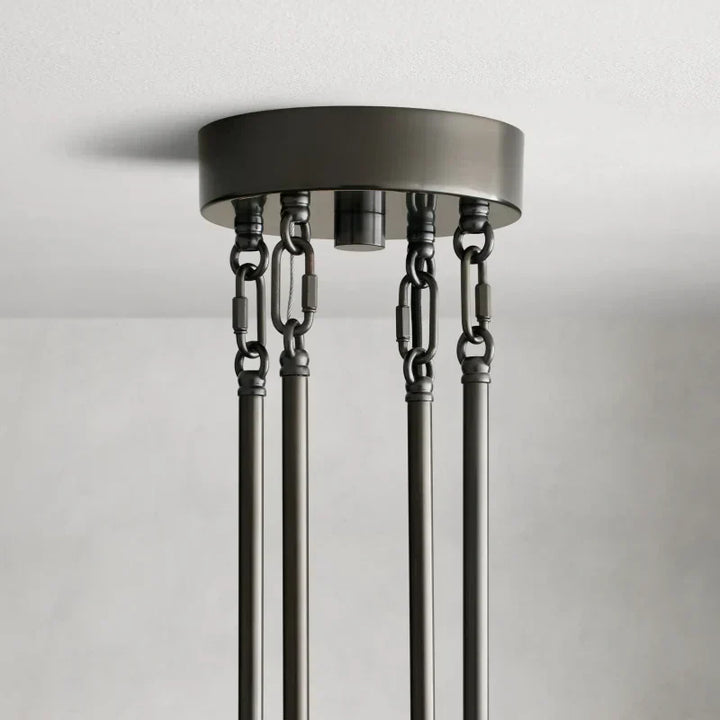 Delsie Round Glass Chandelier