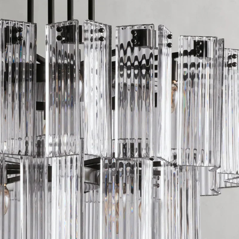Delsie Round Glass Chandelier