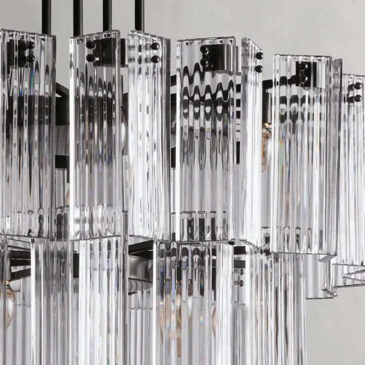 Delsie Round Glass Chandelier
