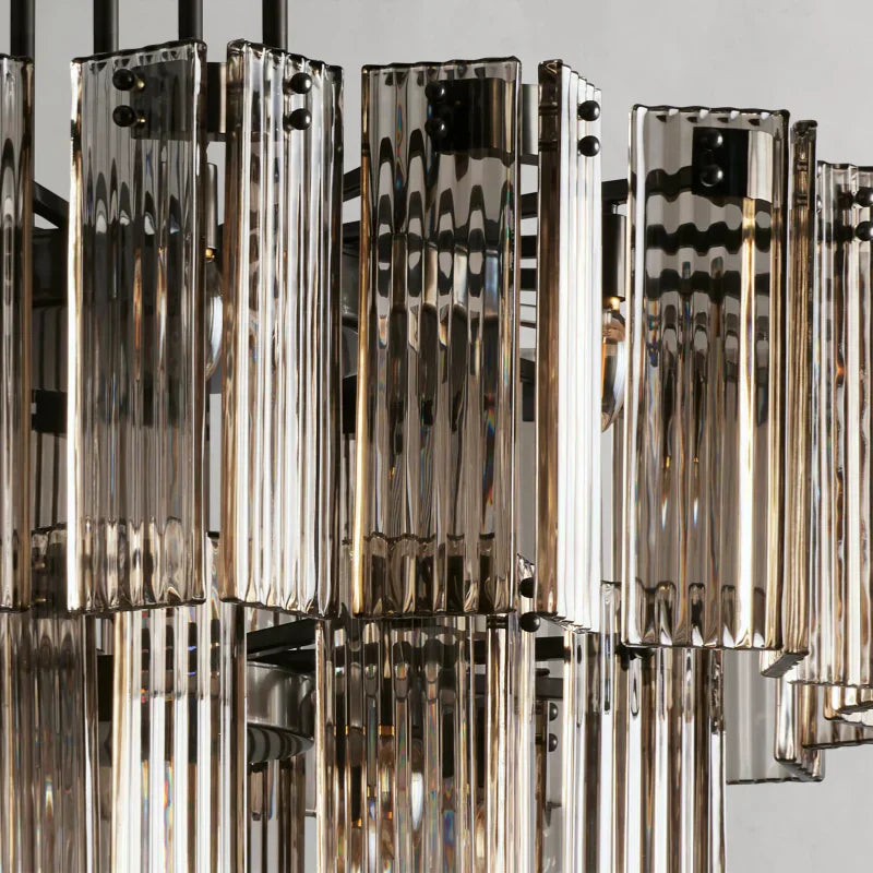 Delsie Round Glass Chandelier