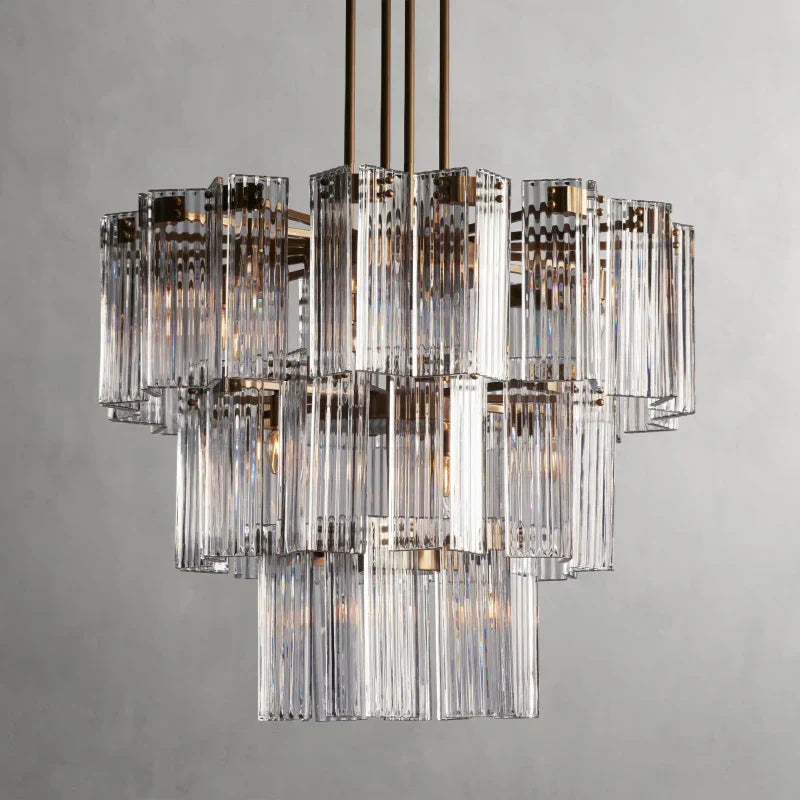 Delsie Round Glass Chandelier