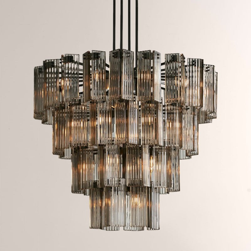 Delsie Round Glass Chandelier