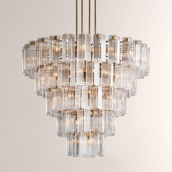 Delsie Round Glass Chandelier