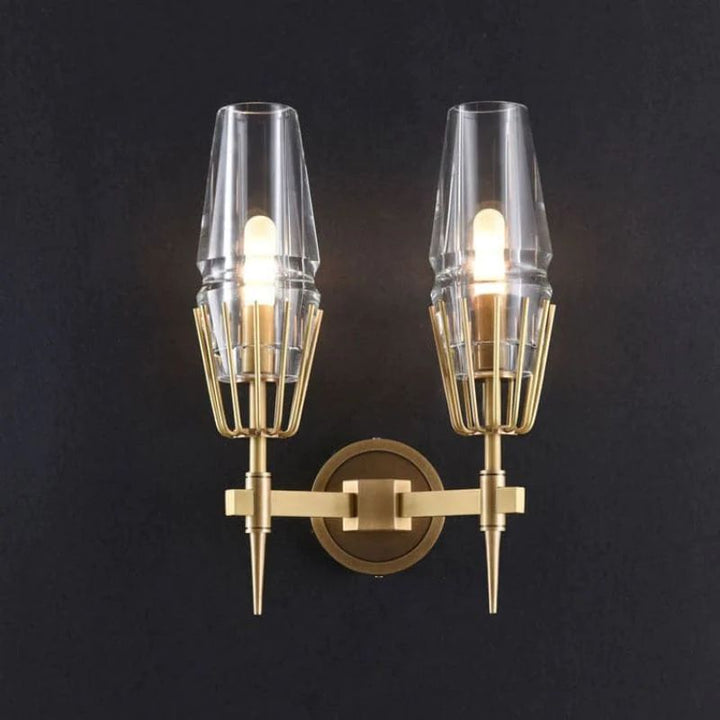 Demi Crystal Double Wall Sconce