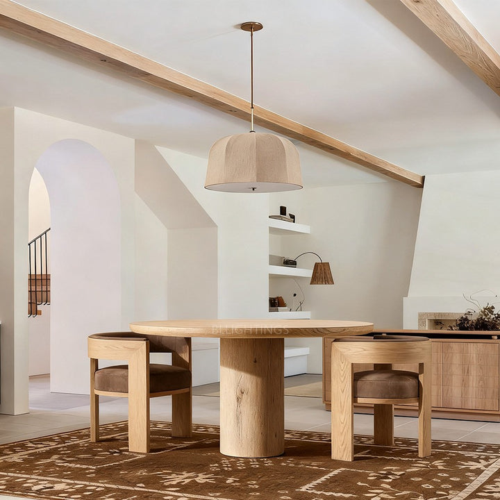 Elgen Fabric Dining Armchair