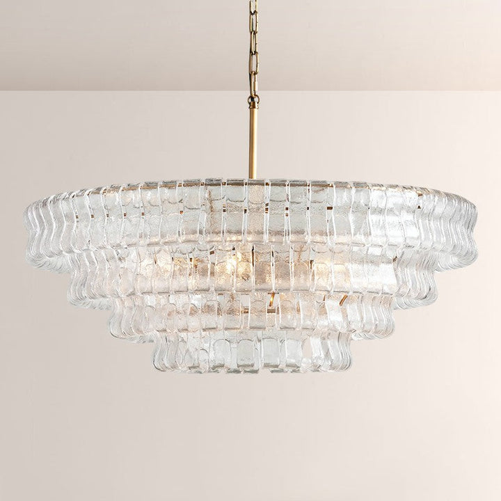 Elleson 4-Tier Glass Round Chandelier 36"D