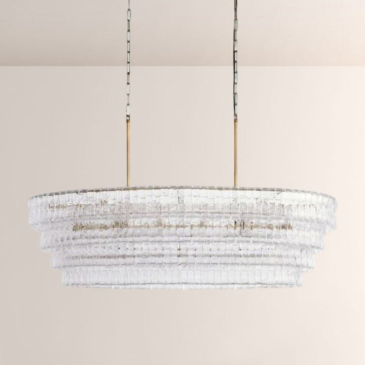 Elleson Glass Oval Chandelier 54"W/65"W