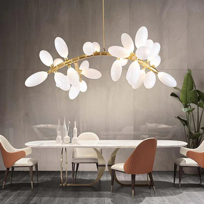 Fashion Grape Linear Chandelier 57"L