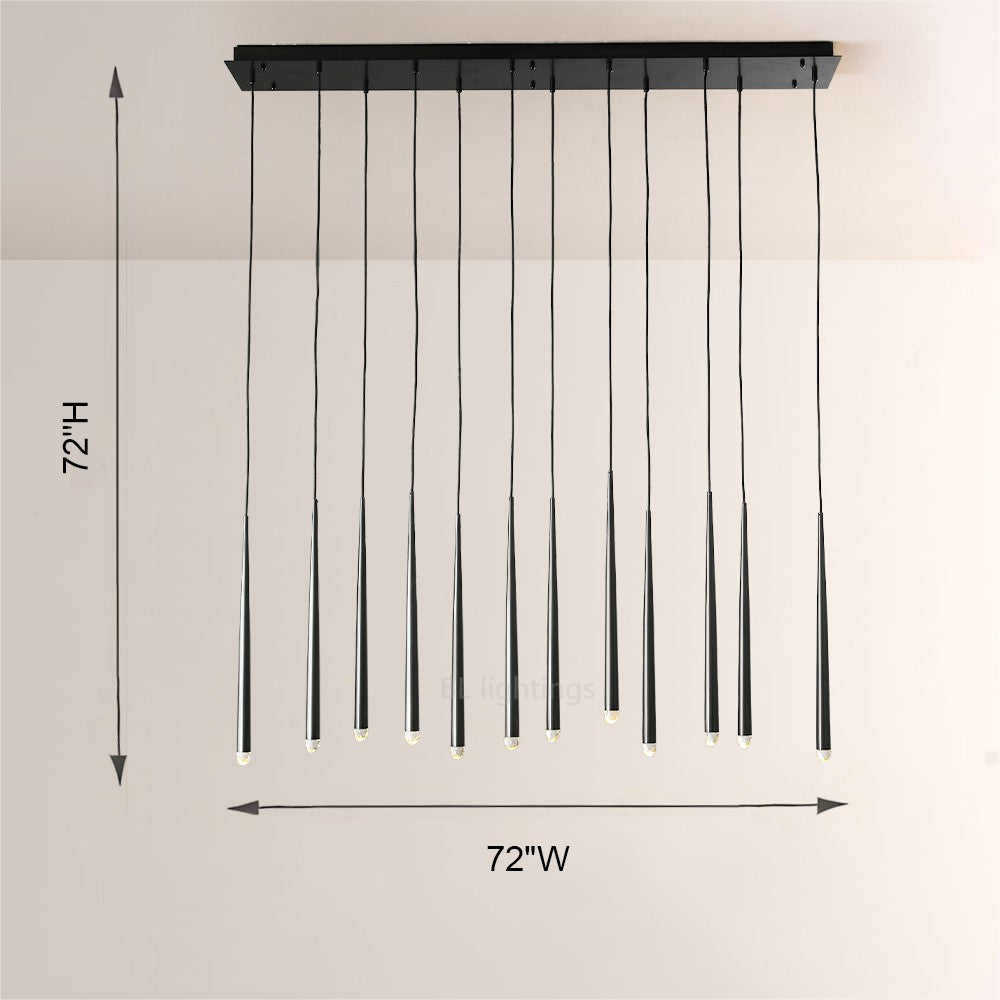 Felicia Modern Linear Chandelier 60"