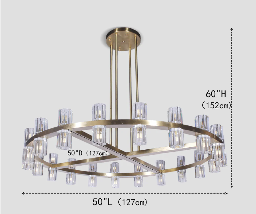 Felix 1-Tier Round Chandelier 50”