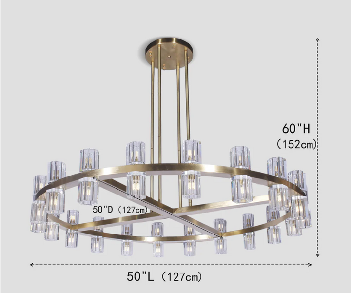 Felix 1-Tier Round Chandelier 50”