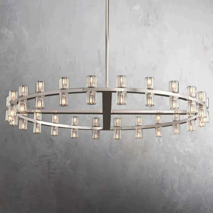 Felix Crystal Shades Round Chandelier 36"