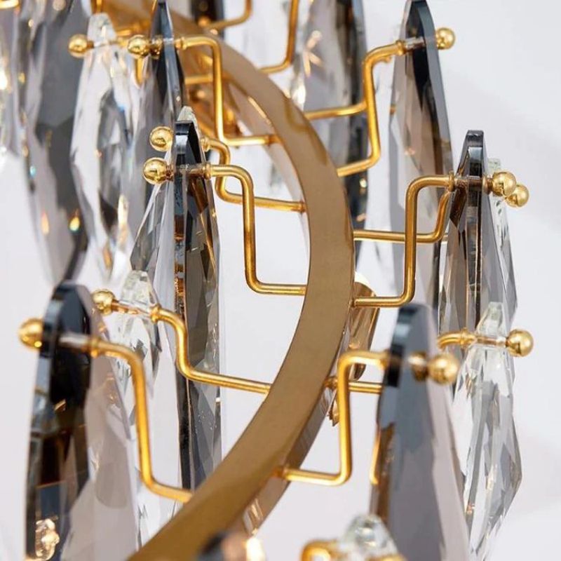 Flora Crystal Ring Chandelier 39"
