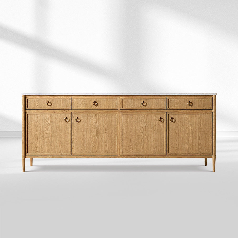 Franois Marble 4-door Sideboard with Drawers