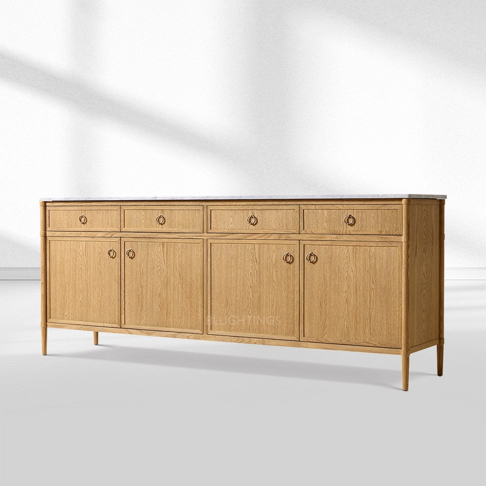 Franois Marble 4-door Sideboard with Drawers