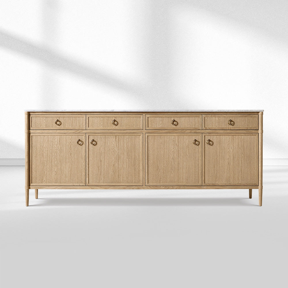 Franois Marble 4-door Sideboard with Drawers
