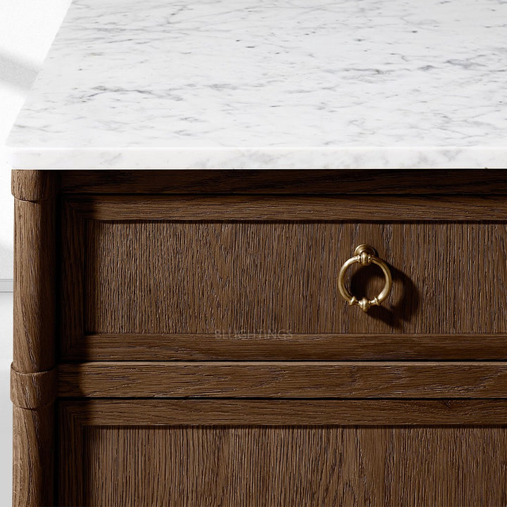 Franois Marble 4-door Sideboard with Drawers