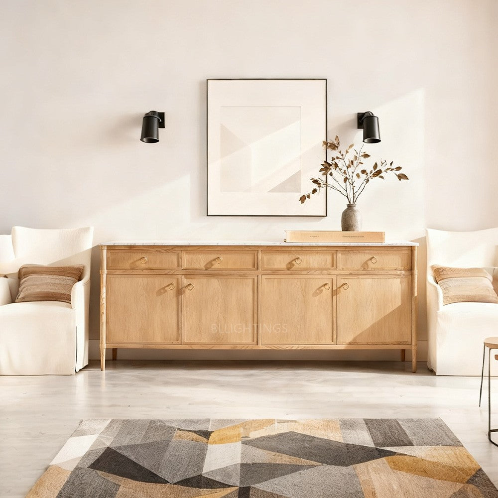 Franois Marble 4-door Sideboard with Drawers