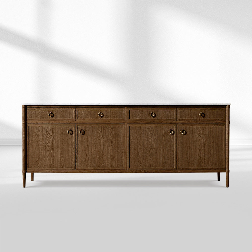 Franois Marble 4-door Sideboard with Drawers
