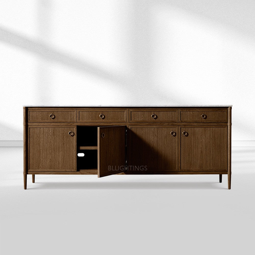 Franois Marble 4-door Sideboard with Drawers