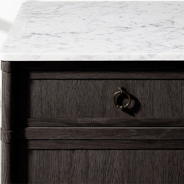 Franois Marble 4-door Sideboard with Drawers
