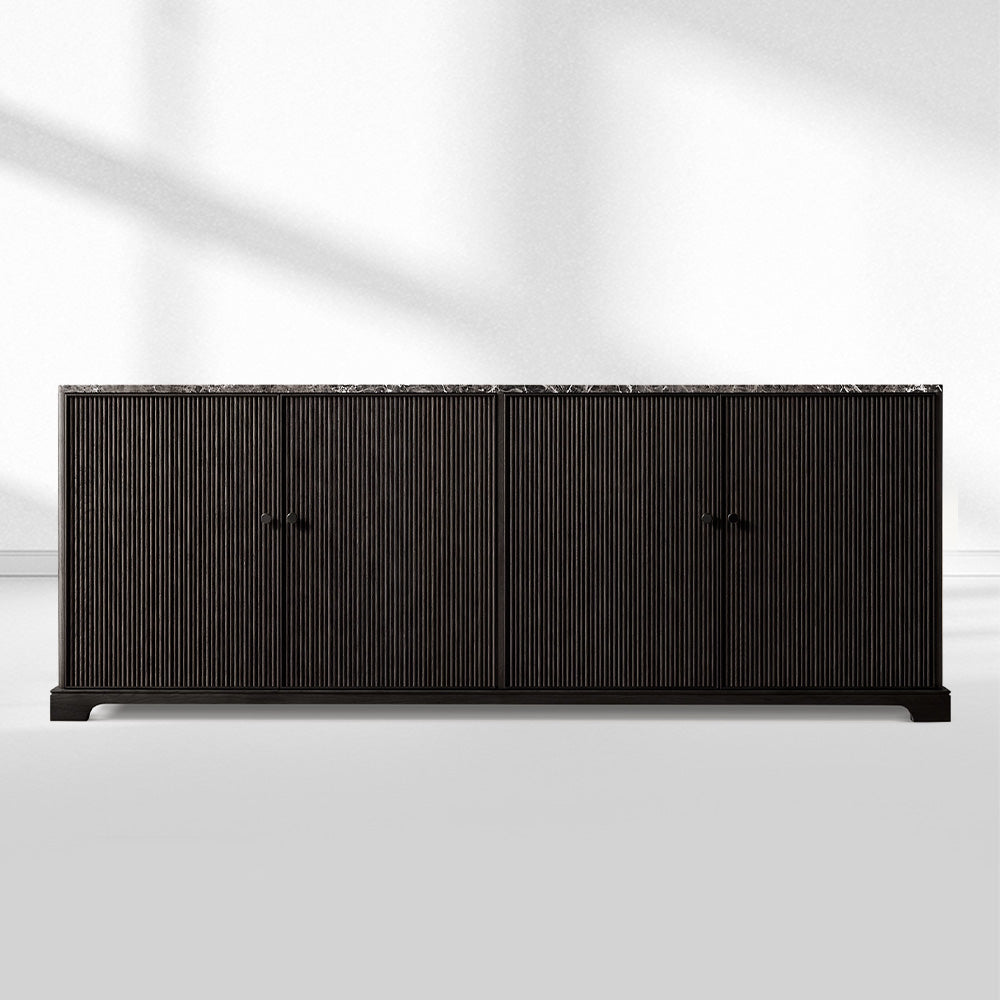 Ganvieve Emperador Reeded 4-door Sideboard