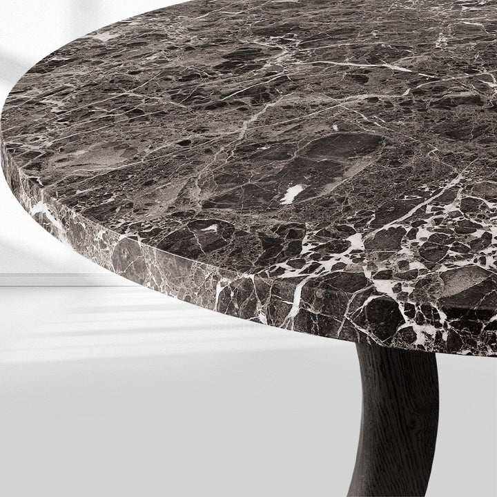 Ganvieve Emperador Round Dining Table