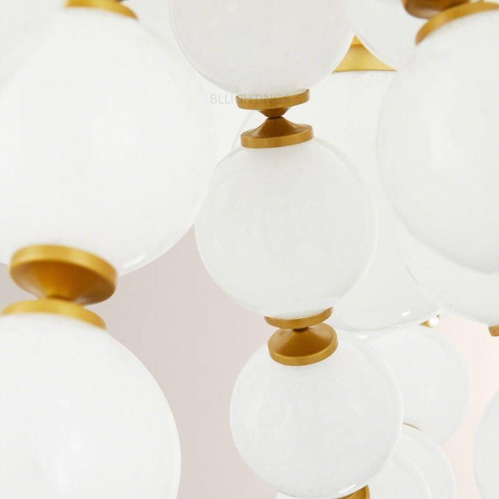 Genvan Glass Round Chandelier 42"