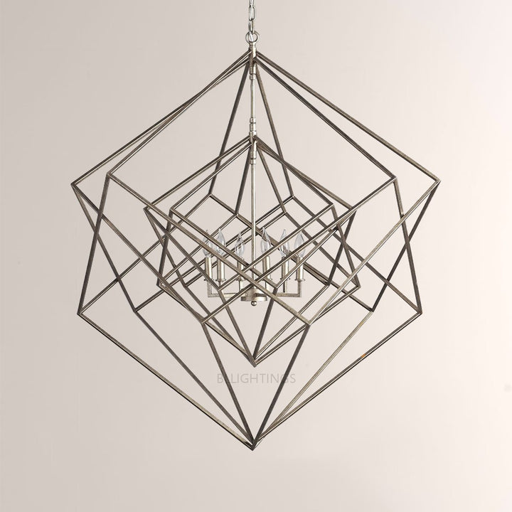 Geosu Metal Six-Light Chandelier