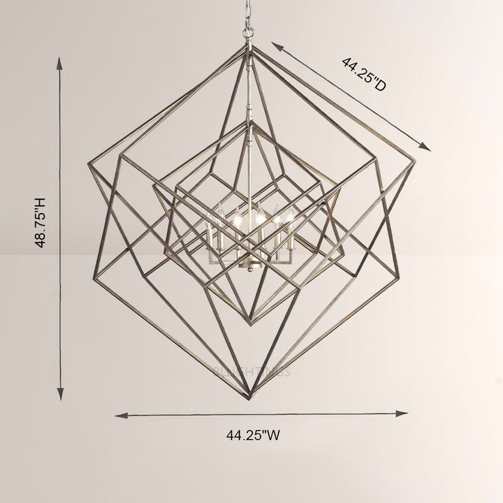 Geosu Metal Six-Light Chandelier