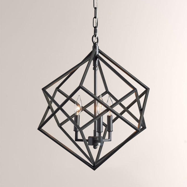 Geosu Metal Three-Light Pendant