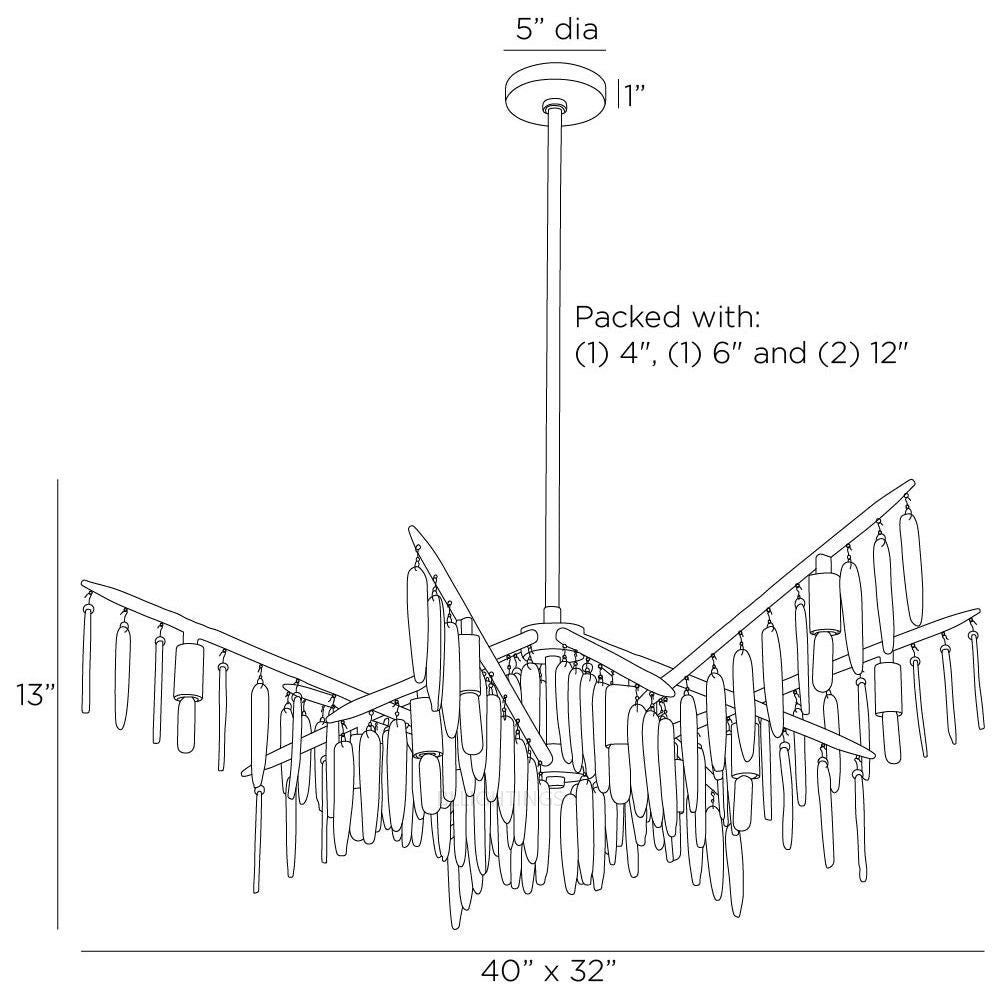 Giate Round Chandelier 32"